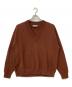 STUDIO NICHOLSON（スタジオ ニコルソン）の古着「SOLA Marino cottonVネックニット」｜ブラウン