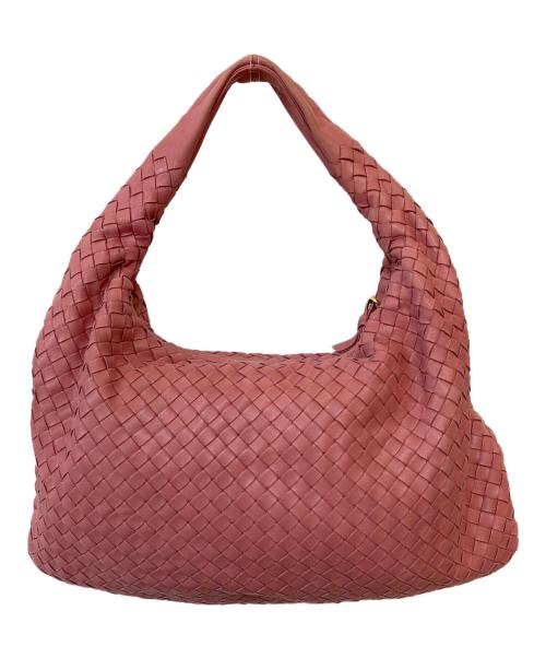 BOTTEGA VENETA（ボッテガベネタ）BOTTEGA VENETA (ボッテガベネタ) イントレチャート ホーボバッグ ピンクの古着・服飾アイテム