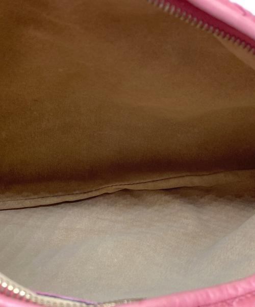 BOTTEGA VENETA（ボッテガベネタ）BOTTEGA VENETA (ボッテガベネタ) イントレチャート ホーボバッグ ピンクの古着・服飾アイテム