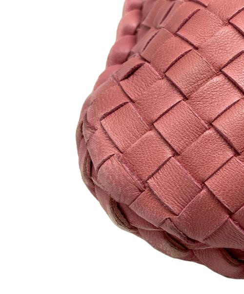 BOTTEGA VENETA（ボッテガベネタ）BOTTEGA VENETA (ボッテガベネタ) イントレチャート ホーボバッグ ピンクの古着・服飾アイテム