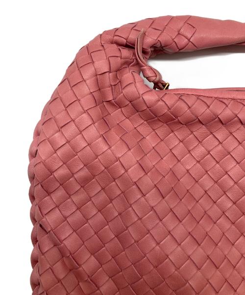 BOTTEGA VENETA（ボッテガベネタ）BOTTEGA VENETA (ボッテガベネタ) イントレチャート ホーボバッグ ピンクの古着・服飾アイテム