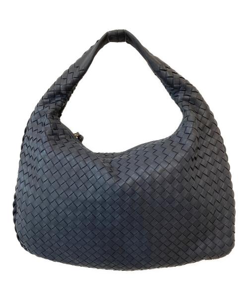 BOTTEGA VENETA（ボッテガベネタ）BOTTEGA VENETA (ボッテガベネタ) イントレチャート ホーボバッグ ネイビーの古着・服飾アイテム