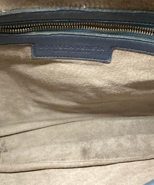 BOTTEGA VENETA（ボッテガベネタ）BOTTEGA VENETA (ボッテガベネタ) イントレチャート ホーボバッグ ネイビーの古着・服飾アイテム