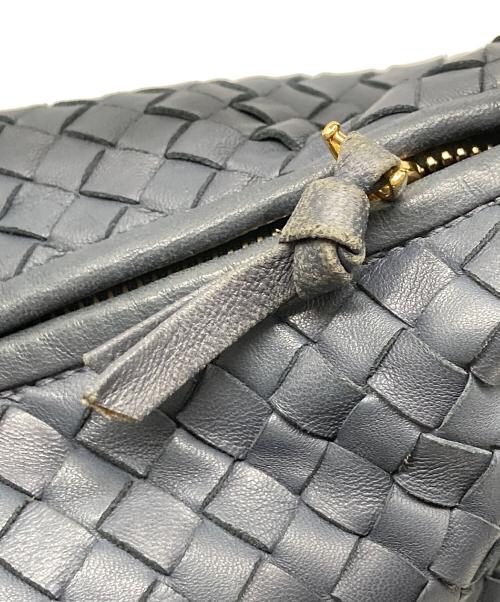 BOTTEGA VENETA（ボッテガベネタ）BOTTEGA VENETA (ボッテガベネタ) イントレチャート ホーボバッグ ネイビーの古着・服飾アイテム