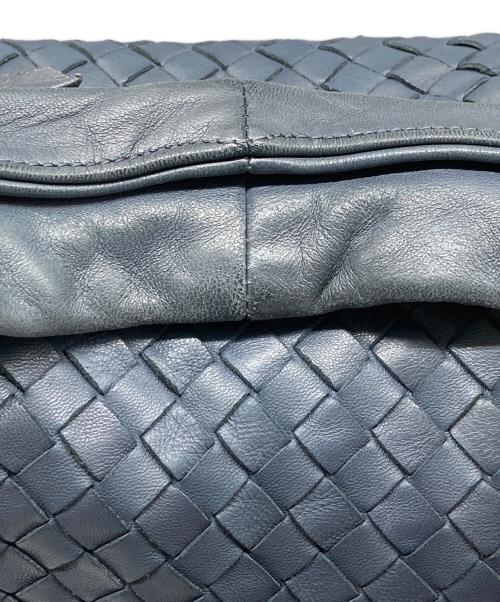 BOTTEGA VENETA（ボッテガベネタ）BOTTEGA VENETA (ボッテガベネタ) イントレチャート ホーボバッグ ネイビーの古着・服飾アイテム
