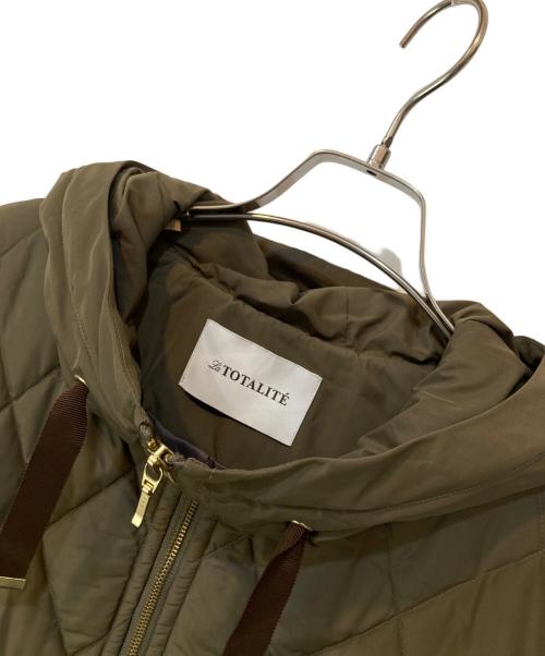 La TOTALITE（ラ ト―タリテ）La TOTALITE (ラ ト―タリテ) ダイヤキルト中綿コート ブラウン サイズ:36の古着・服飾アイテム