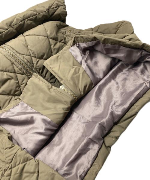 La TOTALITE（ラ ト―タリテ）La TOTALITE (ラ ト―タリテ) ダイヤキルト中綿コート ブラウン サイズ:36の古着・服飾アイテム