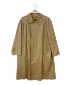 Burberry'sバーバリー）の古着「USA製 裏地ノバチェックステンカラーコート」｜ベージュ