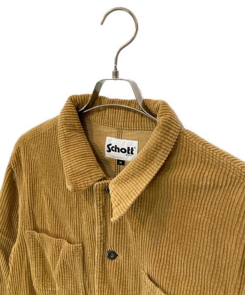 Schott（ショット）Schott (ショット) コーデュロイカバーオールジャケット ベージュ サイズ:Mの古着・服飾アイテム