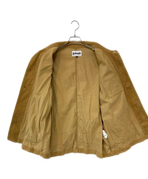 Schott（ショット）Schott (ショット) コーデュロイカバーオールジャケット ベージュ サイズ:Mの古着・服飾アイテム