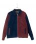 stussy（ステューシー）の古着「ミックスコーデュロイジップブルゾン」｜ネイビー×ボルドー