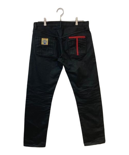 WOLF'S HEAD（ウルフズヘッド）WOLF'S HEAD (ウルフズヘッド) black tiger　ブラックタイガー　コットンツイルパンツ ブラック サイズ:W34×L30の古着・服飾アイテム