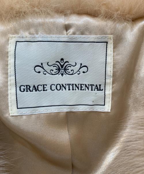 GRACE CONTINENTAL（グレースコンチネンタル）GRACE CONTINENTAL (グレースコンチネンタル) 襟フォックス レッキスラビットファー ボレロ ショートジャケット ベージュ サイズ:36の古着・服飾アイテム
