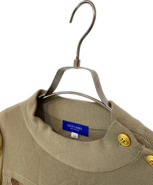 BURBERRY BLUE LABEL（バーバリー ブルー レーベル）BURBERRY BLUE LABEL (バーバリー ブルー レーベル) ニットワンピース ベージュ サイズ:38の古着・服飾アイテム