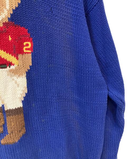 POLO BY RALPH LAUREN（ポロ バイ ラルフローレン）POLO BY RALPH LAUREN (ポロ バイ ラルフローレン) 90’s ポロベアセーター ネイビー サイズ:Mの古着・服飾アイテム