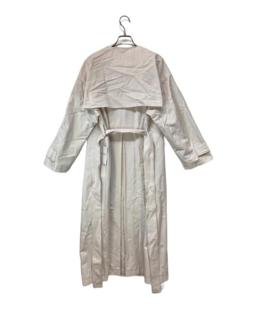 Spick and Span（スピック＆スパン）Spick and Span (スピック＆スパン) C/Cu ノーカラートレンチコート ナチュラル サイズ:36の古着・服飾アイテム