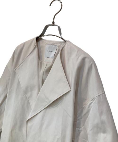 Spick and Span（スピック＆スパン）Spick and Span (スピック＆スパン) C/Cu ノーカラートレンチコート ナチュラル サイズ:36の古着・服飾アイテム