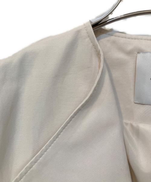 Spick and Span（スピック＆スパン）Spick and Span (スピック＆スパン) C/Cu ノーカラートレンチコート ナチュラル サイズ:36の古着・服飾アイテム