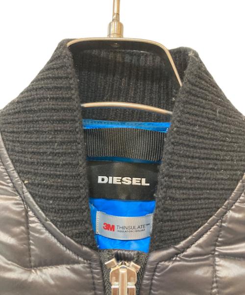 DIESEL（ディーゼル）DIESEL (ディーゼル) 3M THINSULATE / シンサレートキルティング MA-1 ジャケット ブラック サイズ:XSの古着・服飾アイテム