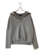 POLO RALPH LAURENポロ・ラルフローレン）の古着「カシミヤ混 スキッパーニット」｜グレー