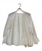 allurevilleアルアバイル）の古着「シアーオーガンジーギャザーブラウス」｜ホワイト