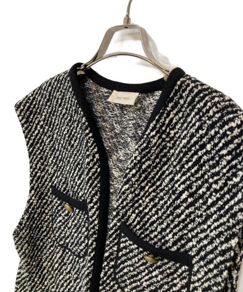 DES PRES（デ プレ）DES PRES (デ プレ) インレーカルゼ フロントオープンジレ ホワイト サイズ:36の古着・服飾アイテム