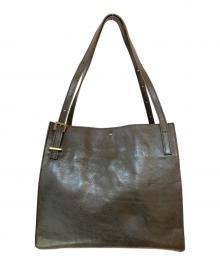 genten（ゲンテン）の古着「スクエア レザーショルダーバッグ」｜ブラック