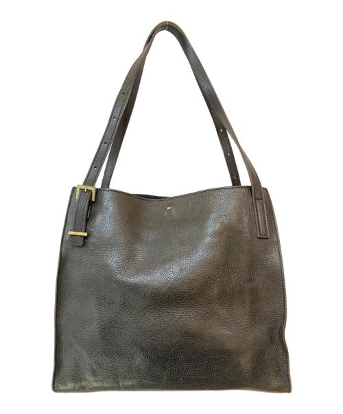 genten（ゲンテン）genten (ゲンテン) スクエア レザーショルダーバッグ ブラック サイズ:なしの古着・服飾アイテム