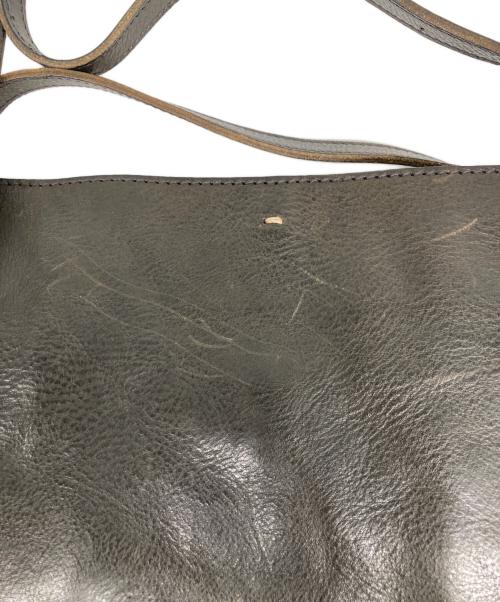 genten（ゲンテン）genten (ゲンテン) スクエア レザーショルダーバッグ ブラック サイズ:なしの古着・服飾アイテム