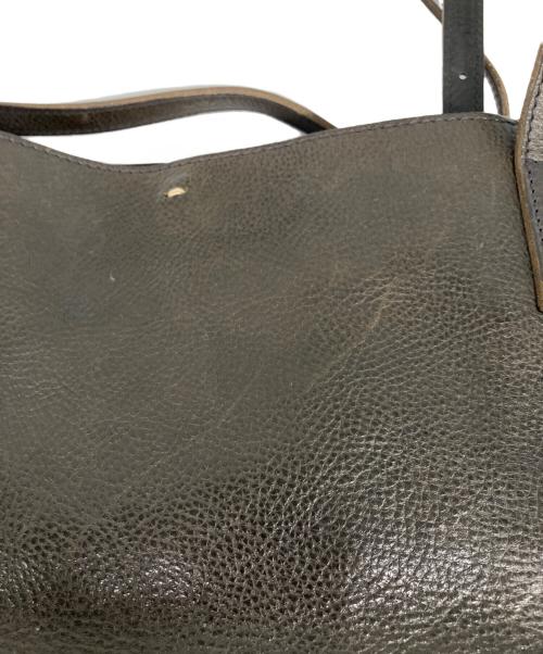 genten（ゲンテン）genten (ゲンテン) スクエア レザーショルダーバッグ ブラック サイズ:なしの古着・服飾アイテム