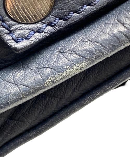 zanellato（ザネラート）zanellato (ザネラート) POSTINA ANNI50 ターンロックショルダーバッグ ネイビーの古着・服飾アイテム