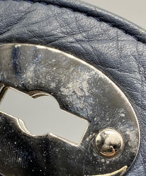 zanellato（ザネラート）zanellato (ザネラート) POSTINA ANNI50 ターンロックショルダーバッグ ネイビーの古着・服飾アイテム