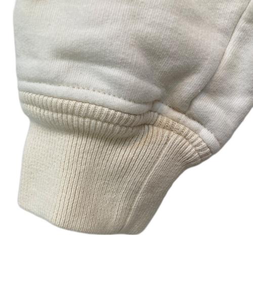 MIU MIU（ミュウミュウ）MIU MIU (ミュウミュウ) 裏パイルラグランスウェット グレー×アイボリー サイズ:XXLの古着・服飾アイテム