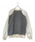 MIU MIU (ミュウミュウ) 裏パイルラグランスウェット グレー×アイボリー サイズ:XXL：20000円