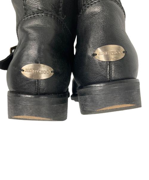 JIMMY CHOO（ジミーチュウ）JIMMY CHOO (ジミーチュウ) エンジニアブーツ ブラック サイズ:37の古着・服飾アイテム