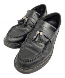 Dr.Martens（ドクターマーチン）の古着「ADRIAN グレーステッチ ハードウェア タッセル ローファー」｜ブラック