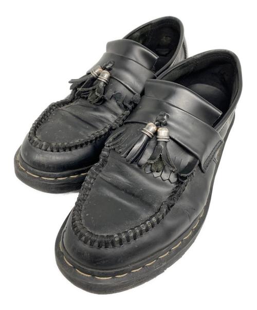 Dr.Martens（ドクターマーチン）Dr.Martens (ドクターマーチン) ADRIAN グレーステッチ ハードウェア タッセル ローファー ブラック サイズ:UK ９の古着・服飾アイテム