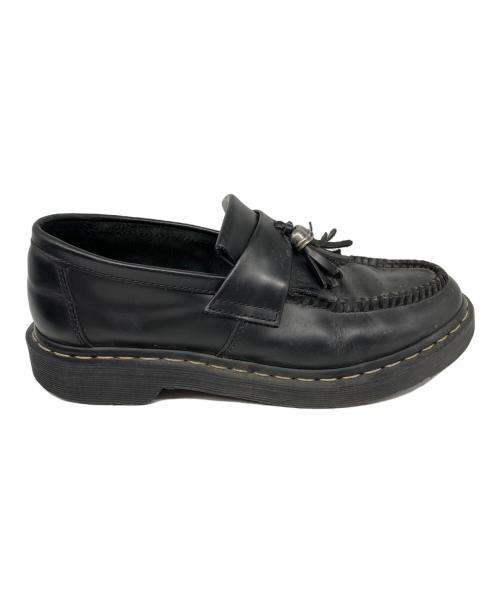 Dr.Martens（ドクターマーチン）Dr.Martens (ドクターマーチン) ADRIAN グレーステッチ ハードウェア タッセル ローファー ブラック サイズ:UK ９の古着・服飾アイテム