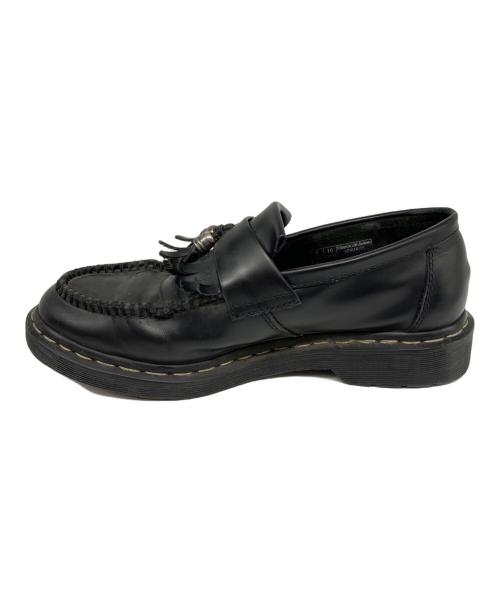 Dr.Martens（ドクターマーチン）Dr.Martens (ドクターマーチン) ADRIAN グレーステッチ ハードウェア タッセル ローファー ブラック サイズ:UK ９の古着・服飾アイテム