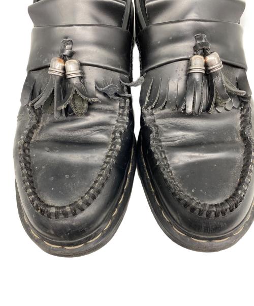 Dr.Martens（ドクターマーチン）Dr.Martens (ドクターマーチン) ADRIAN グレーステッチ ハードウェア タッセル ローファー ブラック サイズ:UK ９の古着・服飾アイテム