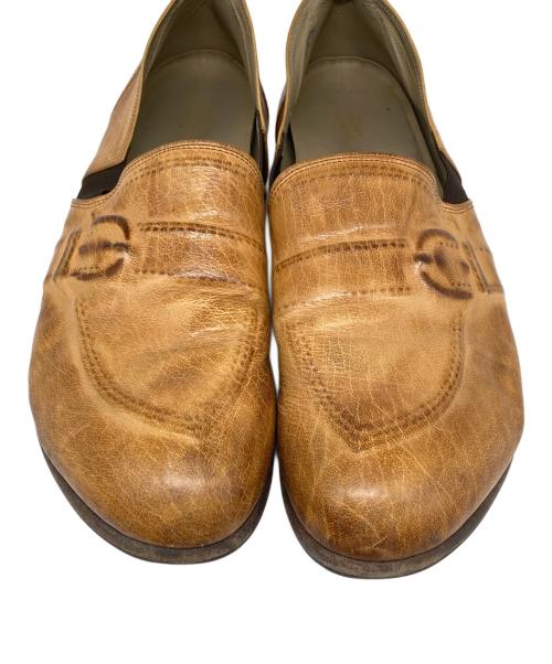 MIHARA YASUHIRO（ミハラヤスヒロ）MIHARA YASUHIRO (ミハラヤスヒロ) 炙り出しシューズ ベージュ サイズ:27 1/2の古着・服飾アイテム