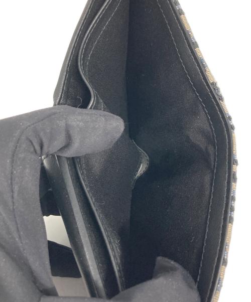 Christian Dior（クリスチャン ディオール）Christian Dior (クリスチャン ディオール) オブリーク ジャカード2つ折り財布 ネイビー サイズ:なしの古着・服飾アイテム