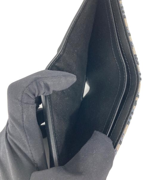 Christian Dior（クリスチャン ディオール）Christian Dior (クリスチャン ディオール) オブリーク ジャカード2つ折り財布 ネイビー サイズ:なしの古着・服飾アイテム