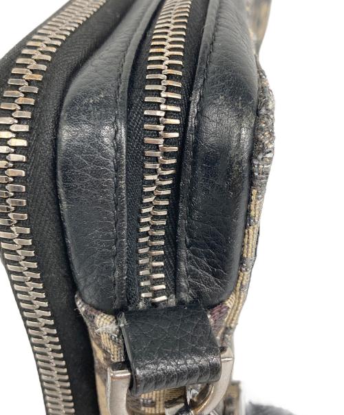 Christian Dior（クリスチャン ディオール）Christian Dior (クリスチャン ディオール) ストラップ付き ジップポーチ ディオール オブリーク ジャカード アイボリー サイズ:なしの古着・服飾アイテム