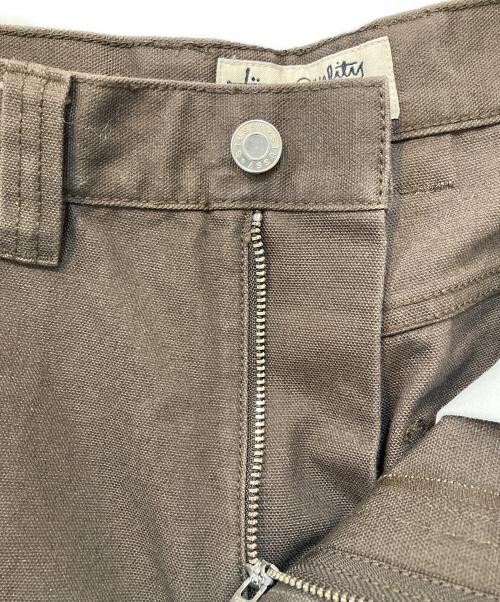 stussy（ステューシー）stussy (ステューシー) コットンキャンバス リラックスフィット カーペンターパンツCARPENTER PANT CANVAS ブラウン サイズ:28の古着・服飾アイテム