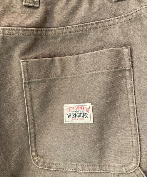 stussy（ステューシー）stussy (ステューシー) コットンキャンバス リラックスフィット カーペンターパンツCARPENTER PANT CANVAS ブラウン サイズ:28の古着・服飾アイテム