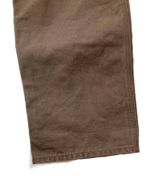 stussy（ステューシー）stussy (ステューシー) コットンキャンバス リラックスフィット カーペンターパンツCARPENTER PANT CANVAS ブラウン サイズ:28の古着・服飾アイテム