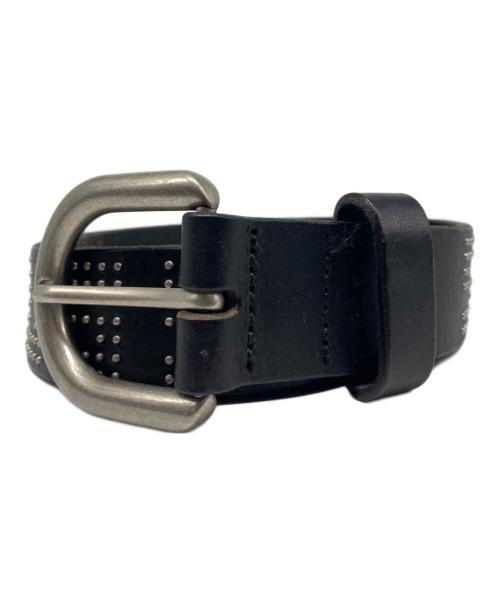 stussy（ステューシー）stussy (ステューシー) STUD LETTER BELT ブラック サイズ:SMの古着・服飾アイテム