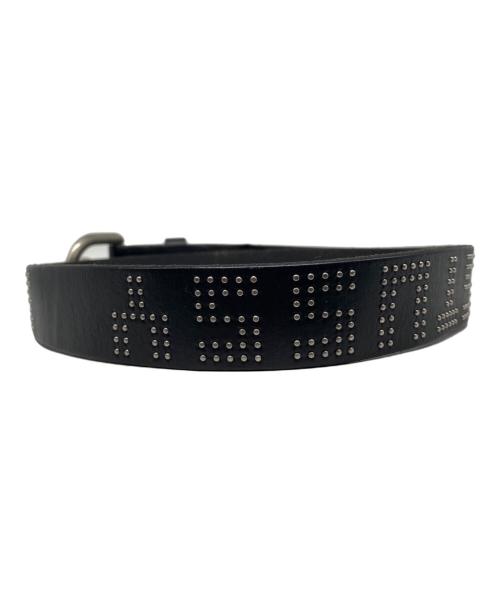 stussy（ステューシー）stussy (ステューシー) STUD LETTER BELT ブラック サイズ:SMの古着・服飾アイテム