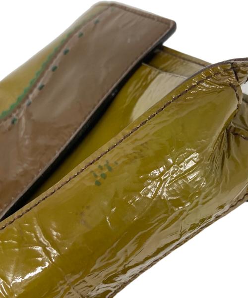 MIU MIU（ミュウミュウ）MIU MIU (ミュウミュウ) エナメルショルダーバッグ オリーブ サイズ:なしの古着・服飾アイテム